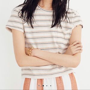 Madewell Radio Boxy Tee in Cohen Stripe